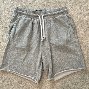 H&M Gray Athletic Shorts with Drawstring Waistband